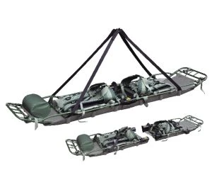 アーミーグリーンの耐久性バスケットストレッチャー